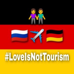 Love is Not Tourism женщина и мужчина Россия Германия
